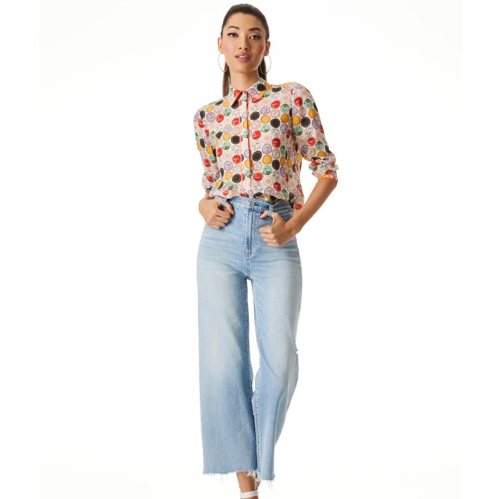 Alice + Olivia Willa Button Down Shirt - Picture 4 of 7